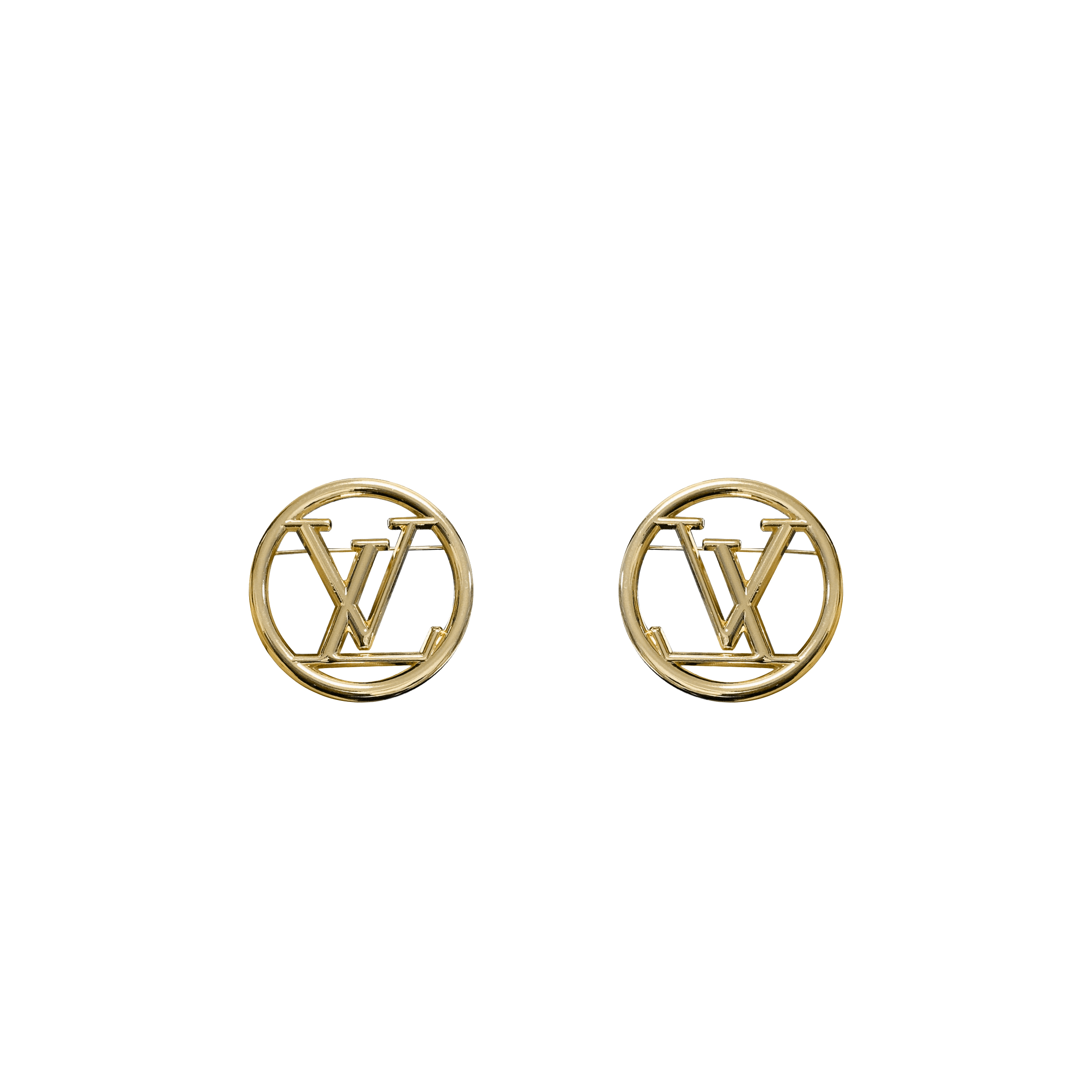 l**is V*t*n metal small l**ise hoop earrings gold m01332